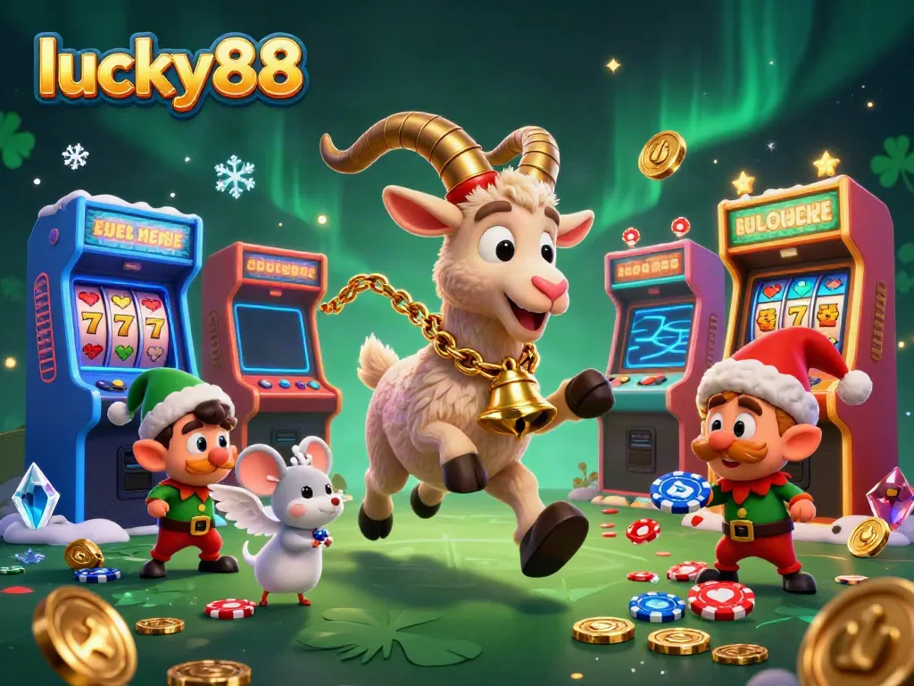 Experience the thrilling action at lucky88 with an engaging casino scene featuring cartoon characters and vibrant gaming elements.