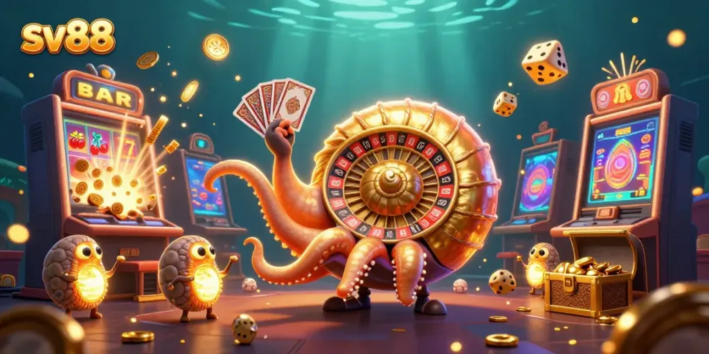 Spin the sv88 roulette wheel and win big with vibrant casino game elements!