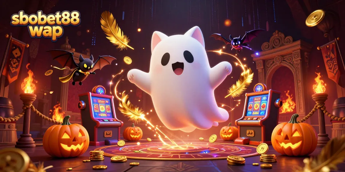 Engage with sbobet88 wap as ghost cat and vampire bat float through a haunted casino.